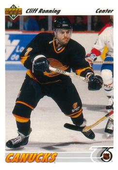 1991-92 Upper Deck #208 Cliff Ronning Front