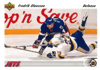 1991-92 Upper Deck #383 Fredrik Olausson Front