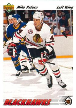 1991-92 Upper Deck #414 Mike Peluso Front
