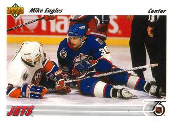 1991-92 Upper Deck #523 Mike Eagles Front