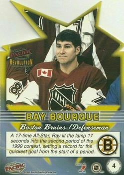 1998-99 Pacific Revolution - All-Star Die Cuts #4 Ray Bourque Back