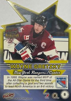 1998-99 Pacific Revolution - All-Star Die Cuts #8 Wayne Gretzky Back