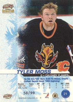 1998-99 Pacific Revolution - Ice Shadow #21 Tyler Moss Back