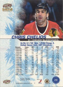 1998-99 Pacific Revolution - Ice Shadow #29 Chris Chelios Back