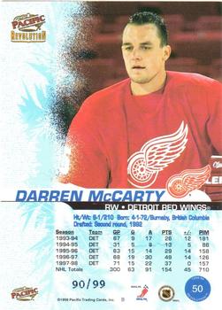 1998-99 Pacific Revolution - Ice Shadow #50 Darren McCarty Back