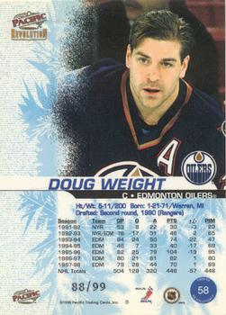 1998-99 Pacific Revolution - Ice Shadow #58 Doug Weight Back