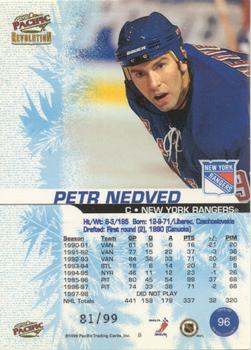 1998-99 Pacific Revolution - Ice Shadow #96 Petr Nedved Back