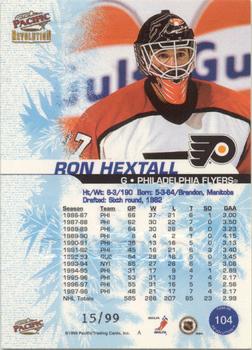 1998-99 Pacific Revolution - Ice Shadow #104 Ron Hextall Back