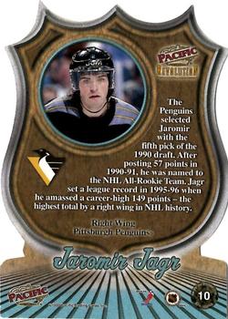 1998-99 Pacific Revolution - NHL Icons #10 Jaromir Jagr Back