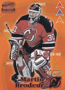 1998-99 Pacific Revolution - Three Pronged Attack Parallel #15 Martin Brodeur Front