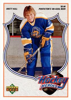 1991-92 Upper Deck - Hockey Heroes: Brett Hull #1 Brett Hull Front