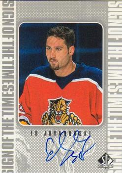 1998-99 SP Authentic - Sign of the Times #EJ Ed Jovanovski Front