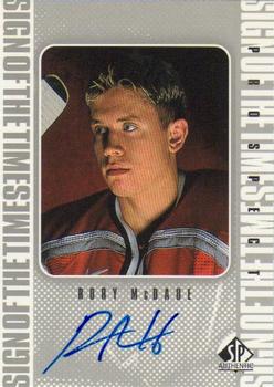1998-99 SP Authentic - Sign of the Times #RM Rory McDade Front