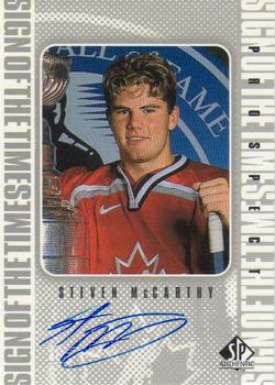 1998-99 SP Authentic - Sign of the Times #SM Steve McCarthy Front