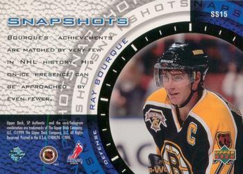 1998-99 SP Authentic - Snapshots #SS15 Ray Bourque Back