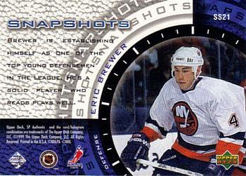 1998-99 SP Authentic - Snapshots #SS21 Eric Brewer Back