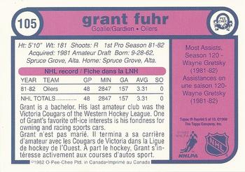1998-99 Topps - Blast From The Past #5 Grant Fuhr Back