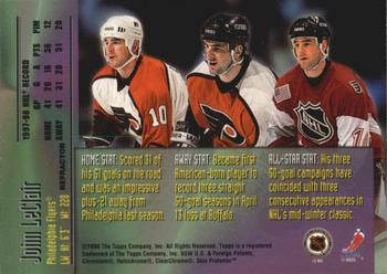 1998-99 Topps - Mystery Finest Silver Refractors #M10 John LeClair Back
