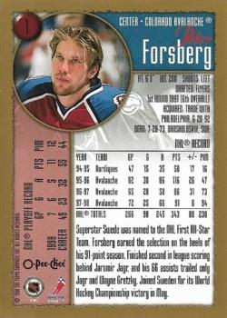 1998-99 Topps - O-Pee-Chee #1 Peter Forsberg Back