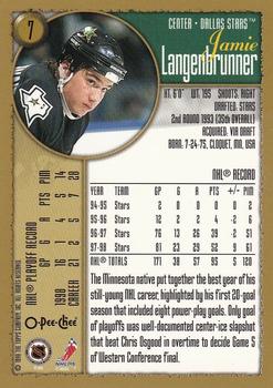 1998-99 Topps - O-Pee-Chee #7 Jamie Langenbrunner Back