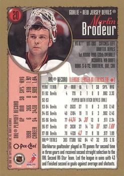 1998-99 Topps - O-Pee-Chee #20 Martin Brodeur Back
