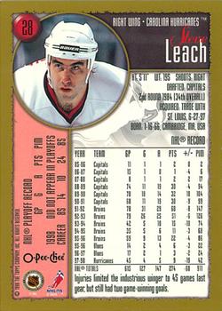 1998-99 Topps - O-Pee-Chee #28 Steve Leach Back