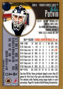 1998-99 Topps - O-Pee-Chee #29 Felix Potvin Back