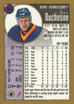 1998-99 Topps - O-Pee-Chee #44 Steve Duchesne Back