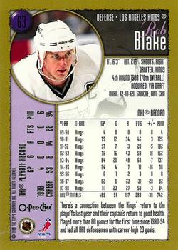 1998-99 Topps - O-Pee-Chee #63 Rob Blake Back