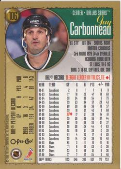 1998-99 Topps - O-Pee-Chee #106 Guy Carbonneau Back