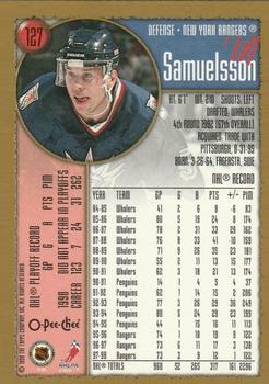 1998-99 Topps - O-Pee-Chee #127 Ulf Samuelsson Back