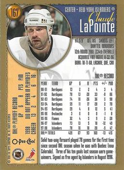 1998-99 Topps - O-Pee-Chee #167 Claude LaPointe Back