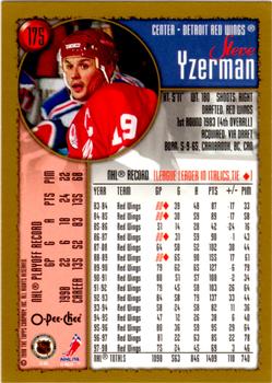 1998-99 Topps - O-Pee-Chee #175 Steve Yzerman Back