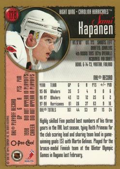 1998-99 Topps - O-Pee-Chee #178 Sami Kapanen Back