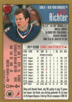 1998-99 Topps - O-Pee-Chee #200 Mike Richter Back