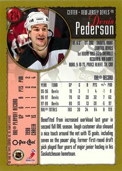 1998-99 Topps - O-Pee-Chee #214 Denis Pederson Back