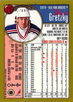 1998-99 Topps - O-Pee-Chee #219 Wayne Gretzky Back