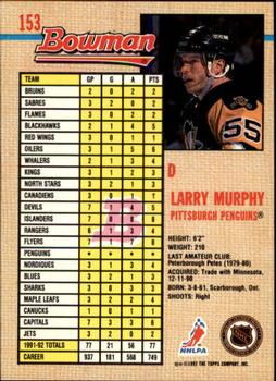 1992-93 Bowman #153 Larry Murphy Back