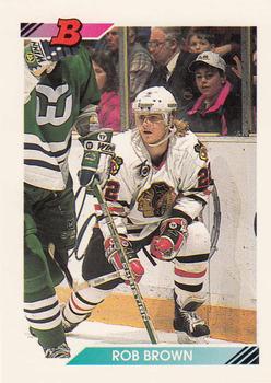 1992-93 Bowman #168 Rob Brown Front
