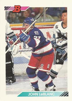 1992-93 Bowman #419 John LeBlanc Front