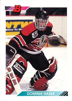 1992-93 Bowman #428 Dominik Hasek Front