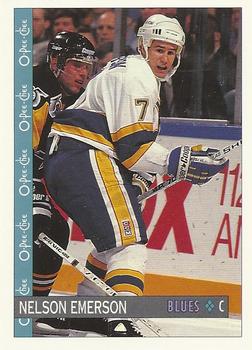 1992-93 O-Pee-Chee #181 Nelson Emerson Front