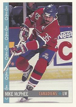 1992-93 O-Pee-Chee #199 Mike McPhee Front