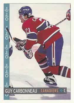 1992-93 O-Pee-Chee #206 Guy Carbonneau Front