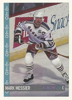 1992-93 O-Pee-Chee #208 Mark Messier Front