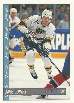 1992-93 O-Pee-Chee #219 Dave Lowry Front