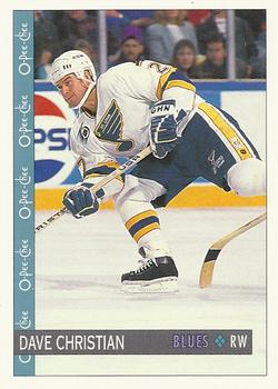 1992-93 O-Pee-Chee #289 Dave Christian Front