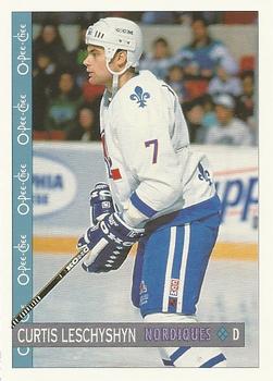 1992-93 O-Pee-Chee #306 Curtis Leschyshyn Front