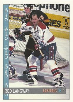 1992-93 O-Pee-Chee #347 Rod Langway Front