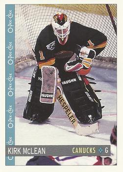 1992-93 O-Pee-Chee #349 Kirk McLean Front